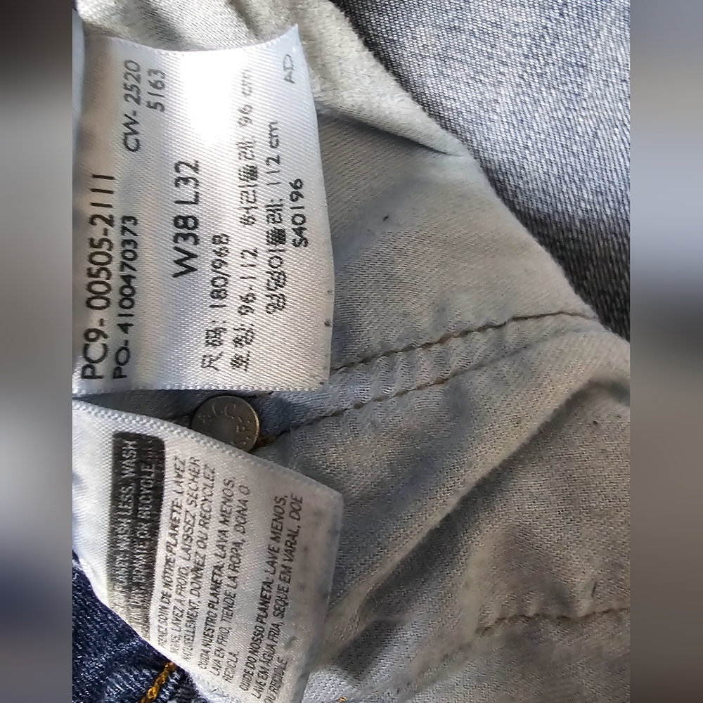 Levis 505 Jeans 38x32 - Picture 3 of 6